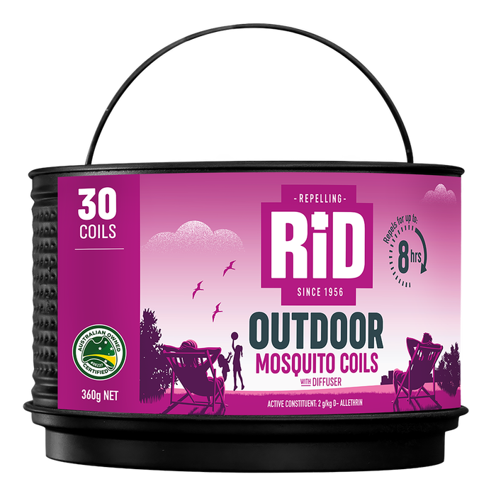 Rid Insect Repellent Outdoor Mosquito Coils - 30 Pack