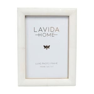 Lvd 5x7 Inch Paloma Bone Picture/photo Frame Ivory 20.32x15.24x1.27cm