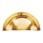 Delf Architectural 50 x 90mm Polished Brass Hooded Drawer Pull