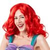 Disney Princess Little Mermaid Ariel Wig Adult Dress Up Hair Party Accessory Red