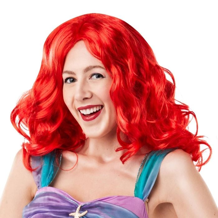 Disney Princess Little Mermaid Ariel Wig Adult Dress Up Hair Party Accessory Red