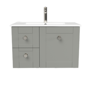 New England Joinery 750mm Diadem Centre Basin Alpha Top Wall Hung Vanity