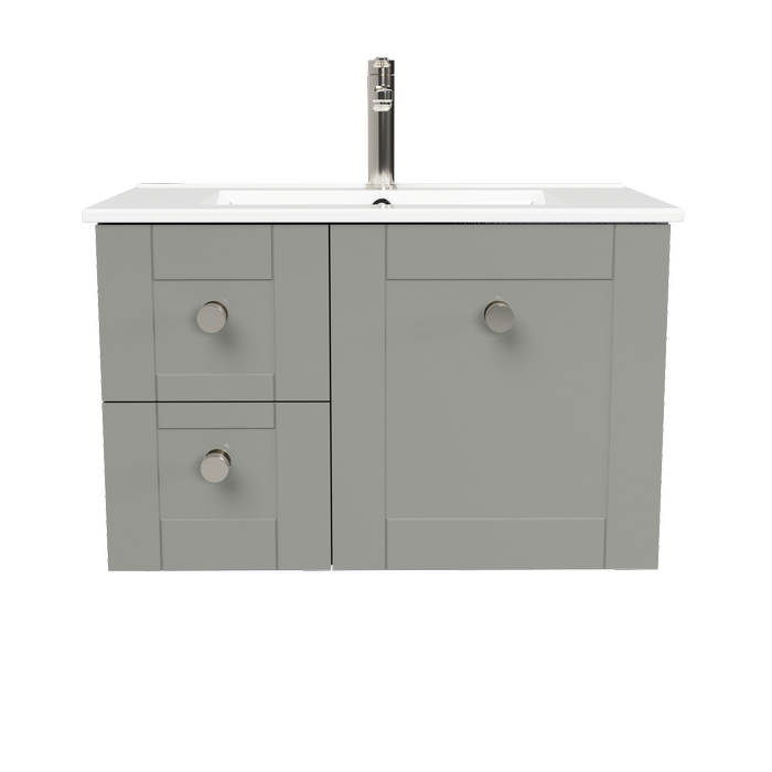 New England Joinery 750mm Diadem Centre Basin Alpha Top Wall Hung Vanity