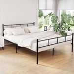 Artiss Metal Bed Frame Queen Size Bed Base Beds Platform Black
