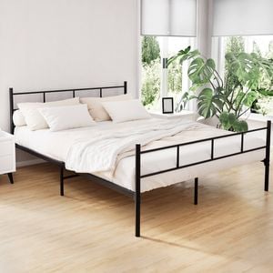 Artiss Metal Bed Frame Queen Size Bed Base Beds Platform Black