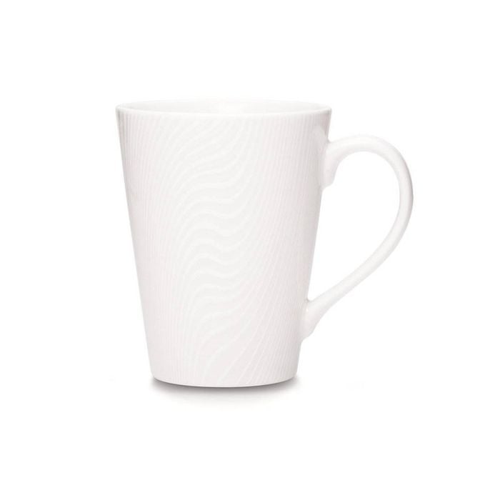 Noritake White On White Porcelain Mug 355ml White