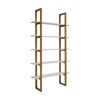 Modern Furniture MAREN Display Unit 110 cm - Natural & White