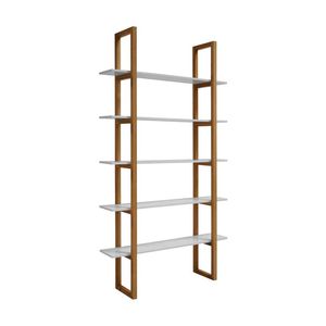Modern Furniture MAREN Display Unit 110 cm - Natural & White