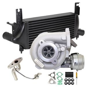 Upgrade Billet Turbo Charger With 75mm Intercooler And Genuine Oil Feed Pipe For Nissan Navara D40 Yd25 2.5l 3 Bolts