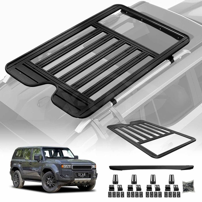 Roof Luggage Rack for Toyota Prado 250 Series VX/Kakadu/Altitude 2024-Onwards Platform Aluminum