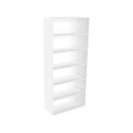 Lugna 2048 x 900 x 380mm White 5 Shelf Shelving Unit
