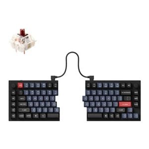 Keychron Q11 Split 75% Qmk Custom Fully Assembled Knob Mechanical Keyboard - Gateron G Pro Brown [kbkcq11m3brown]