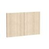 Kaboodle 900mm Almond Oak Modern Med Rangehood Doors - 2 Pack