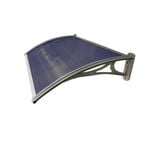 Altamonte 1200 x 700mm Atlanta Tinted Fluted Canopy With Plastic Bracket