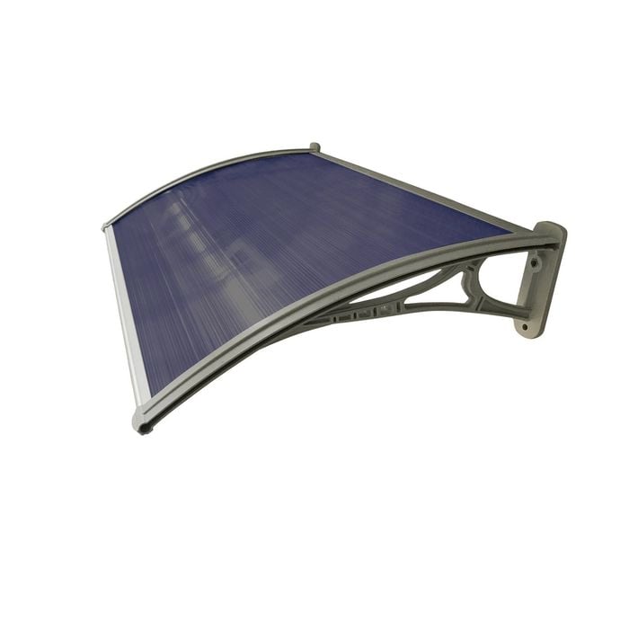 Altamonte 1200 x 700mm Atlanta Tinted Fluted Canopy With Plastic Bracket