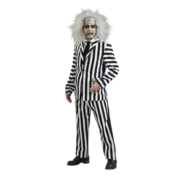 Beetlejuice Deluxe Adult Costume Dress Up Party/Halloween Cosplay Outfit Size XL