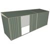 Build-a-Shed 1.5 x 5.2 x 2m Double Sliding Side Door Skillion Shed - Green