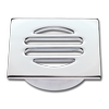 Kinetic 50mm Chrome Plated Square Floor Grate