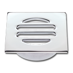 Kinetic 50mm Chrome Plated Square Floor Grate