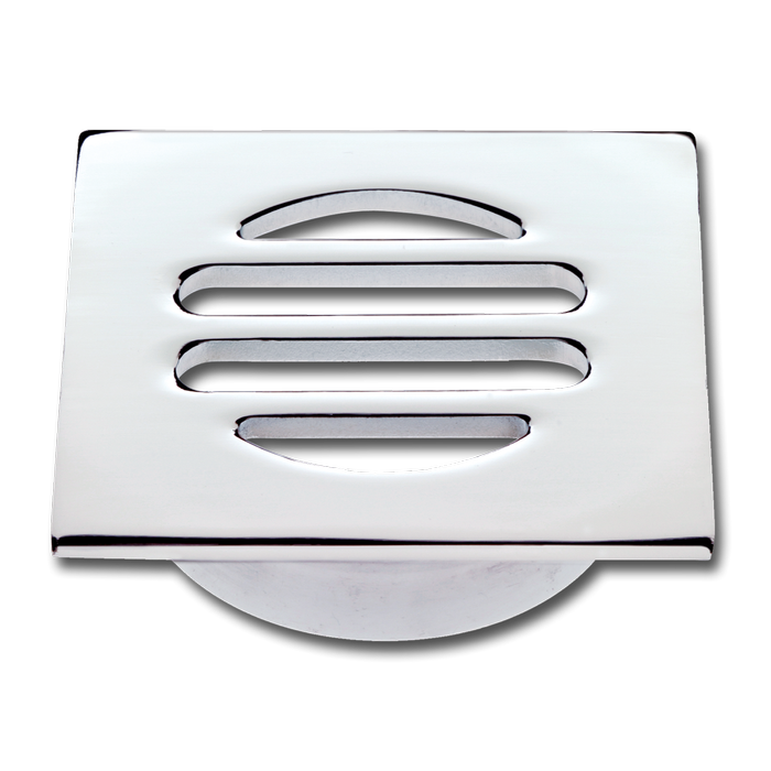 Kinetic 50mm Chrome Plated Square Floor Grate