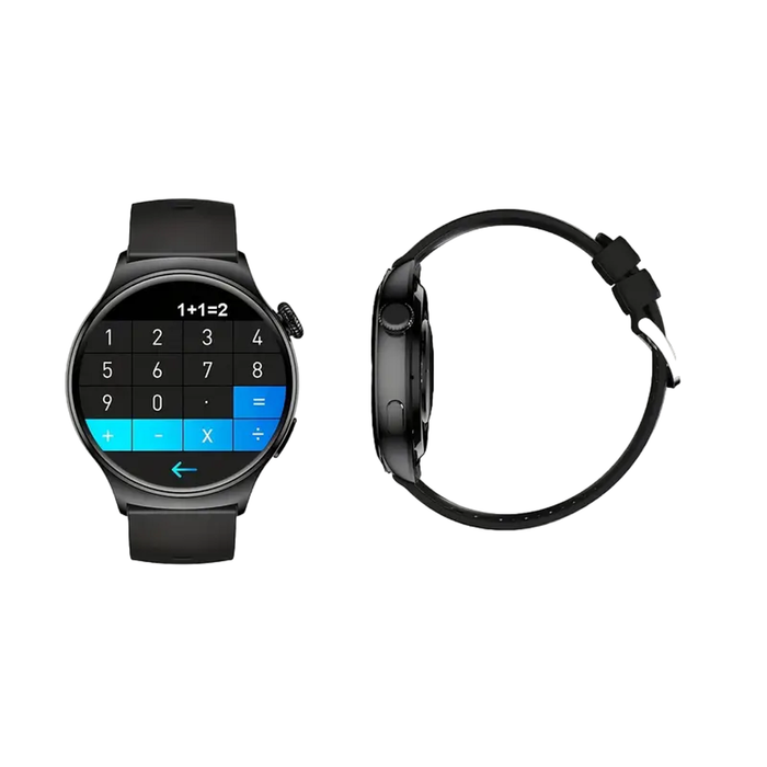 Lifebay Black Silicone Smart Watch with Wireless Call and Sports Mode