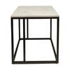 Nomad 50cm Square Marble Lamp Table White