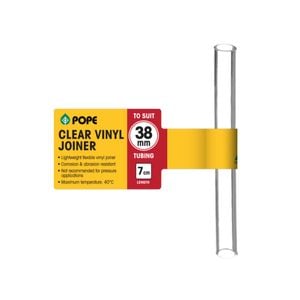 Pope 38mm x 7cm Clear Vinyl Tubing Joiner
