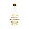 5 Ring LED Pendant Light - Delessi Saturno - Gold