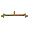 Brasshards 300mm Straight Compression Inline Sink And Tub Assembly