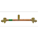 Brasshards 300mm Straight Compression Inline Sink And Tub Assembly