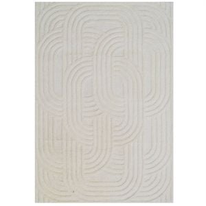 Contemporary Handmade Wool Rug-Trendy-6416-Ivory-110x160cm
