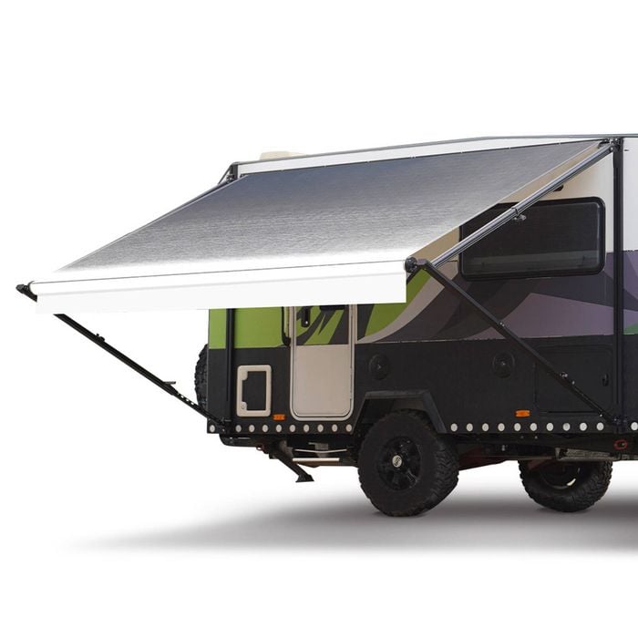 Shade Shield 17ft x 8ft Caravan Retractable Awning Powder Coated 6063 Aluminium and Vinyl, for Caravan, RV, Trailer, Camper