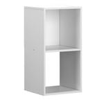 Flexi Storage Clever Cube White 1x2 Compact Storage Unit 