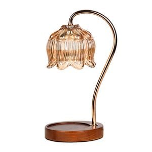 Catzon Flower Candle Warmer Lamp 8 Petaled Lotus Wax Melt Warmer