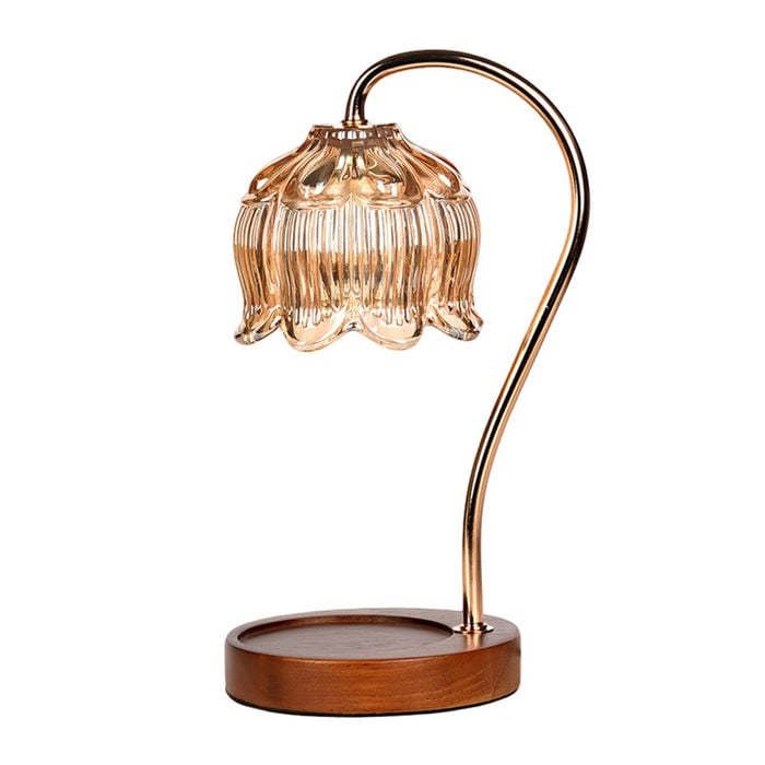 Catzon Flower Candle Warmer Lamp 8 Petaled Lotus Wax Melt Warmer