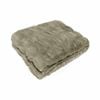 Julietta Soft Faux Fur Throw Rug 127 x 152 cm Latte