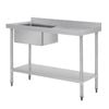 Vogue Single Bowl Sink R/h Drainer - 1200mm 90mm Drain - Hc903