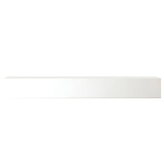 3.6m Majeston White Gloss Floating TV Cabinet