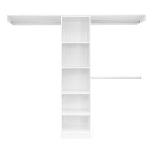 Lugna 1800 - 2100mm White Package 3 Built in Wardrobe Package