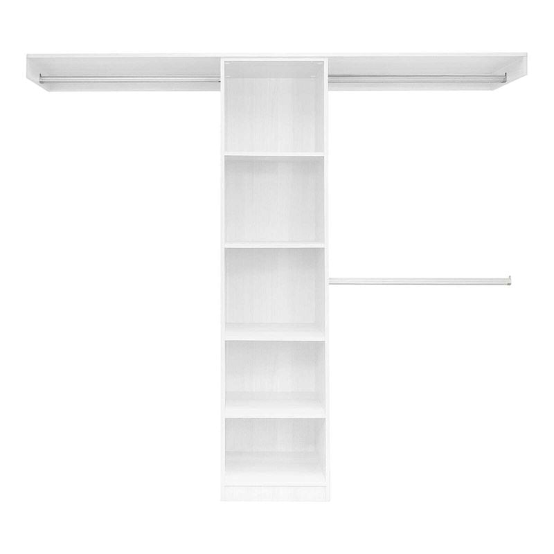 Lugna 1800 - 2100mm White Package 3 Built in Wardrobe Package