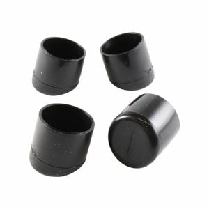 Surface Gard 19mm Black Plastic Angled Ext Chair Tip - 4 Pack