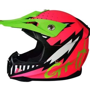 Gmx Motocross Junior Helmet Pink - Large (51-52cm)