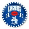 AFL Snack Plate - North Melbourne Kangaroos - 20cm diameter - Melamine - Single