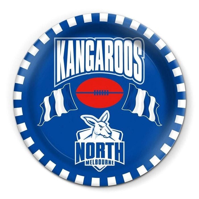 AFL Snack Plate - North Melbourne Kangaroos - 20cm diameter - Melamine - Single
