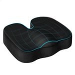 STARRY EUCALYPT Seat Cushion Memory Foam Pillow Pain Relief Mesh Black