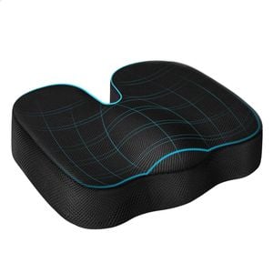 STARRY EUCALYPT Seat Cushion Memory Foam Pillow Pain Relief Mesh Black