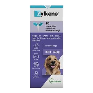 Zylkene Nutritional Supplement For Dogs 450 Mg 30 Capsules
