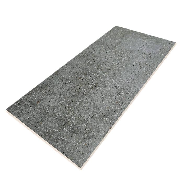 Duratile 60 x 30cm 1.08m² Aggregate Grey Porcelain Floor Tile - 6 Carton