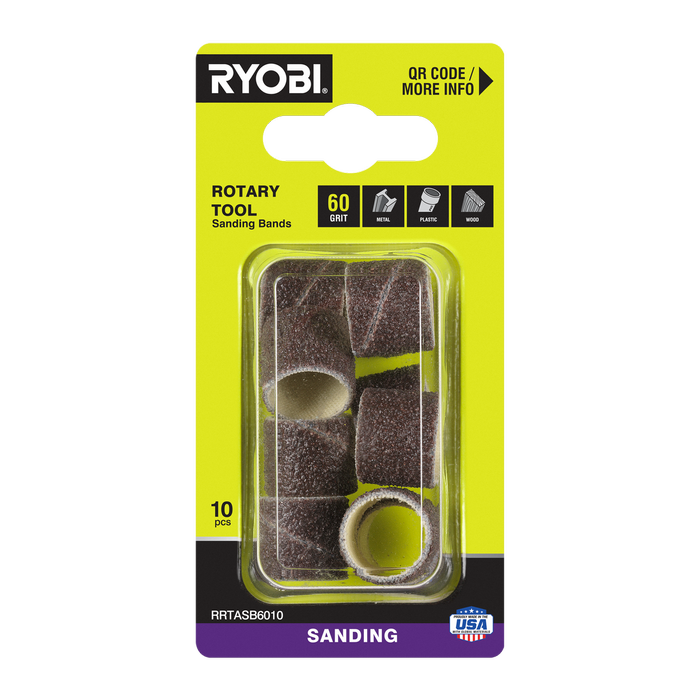 Ryobi 60 Grit Sanding Band - 10 Pack