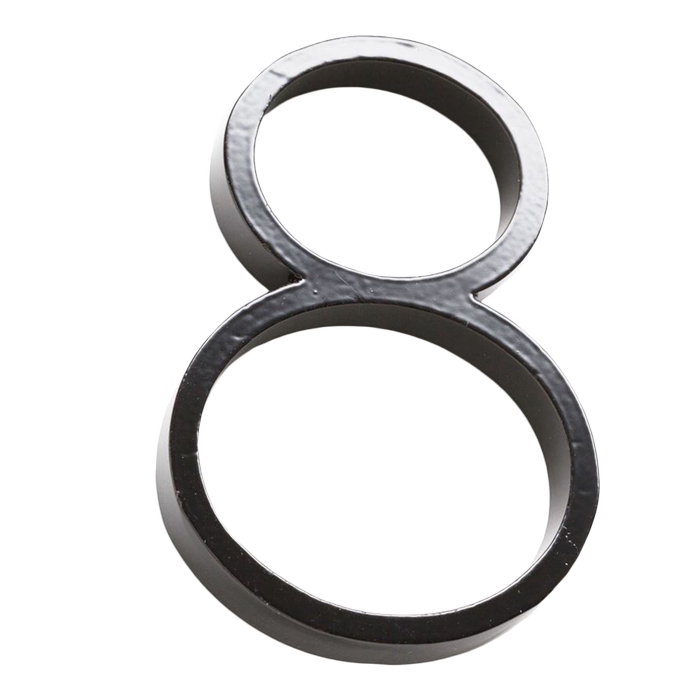 Sandleford 120mm 8 Black Slimline Numeral with Fixing
